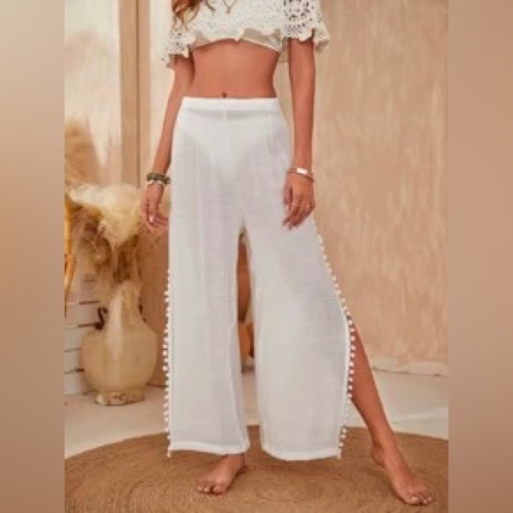 Split side cover up pants